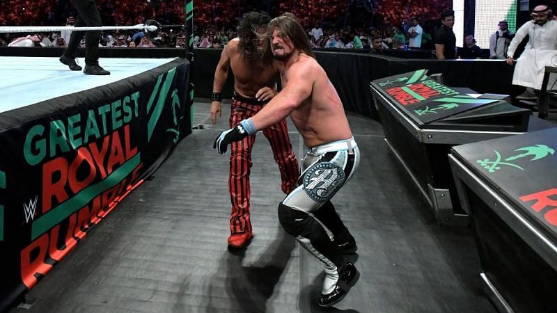 Styles counted himself out at their encounter in the Greatest Royal Rumble