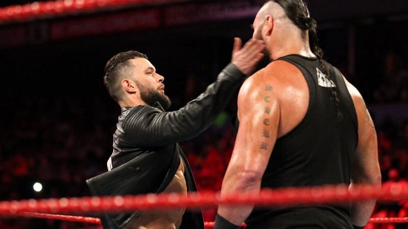 Finn Balor slaps Braun Strowman