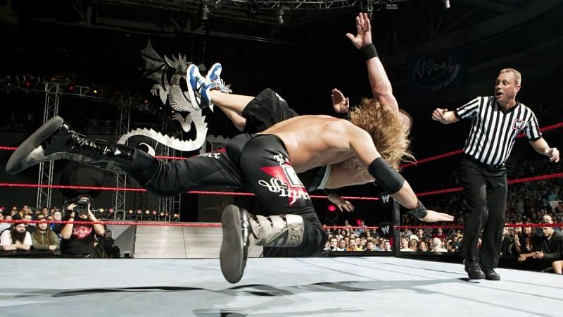Edge hits the Spear on John Cena