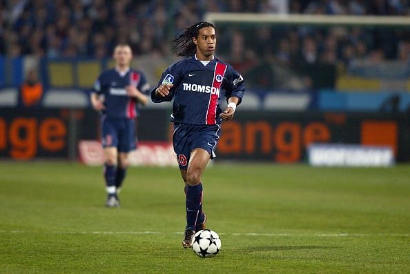 RONALDINHO - 09.03.2003 - Marseille / PSG - 30eme journee de Ligue 1 - Stade Velodrome - Marseille -