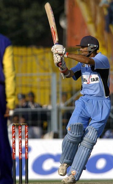 India &#039;A&#039; captain Hemang Badani hits a b