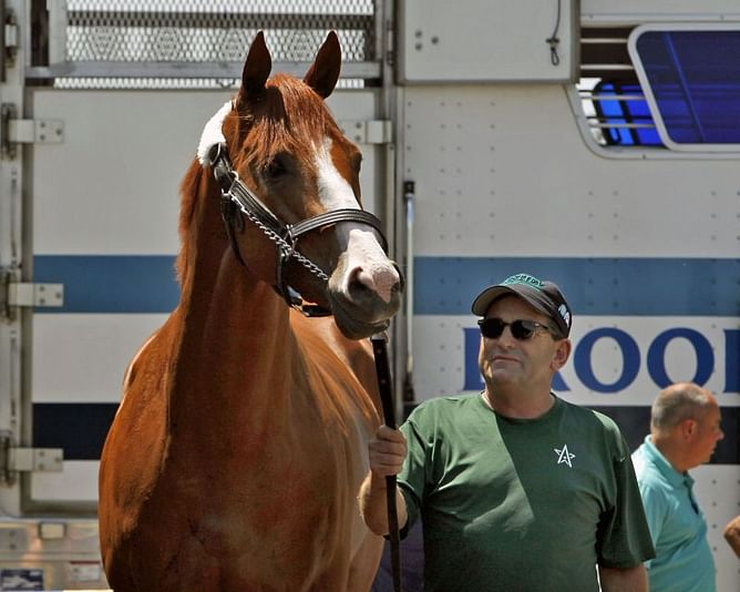 Baffert thinks Justify has right stuff to win Triple Crown
