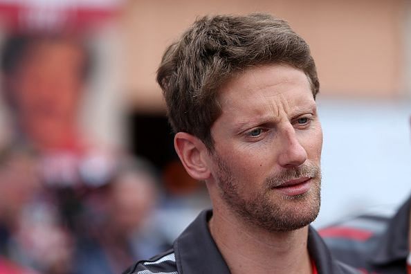 Romain Grosjean  of   France and Haas F1 Team  in the...