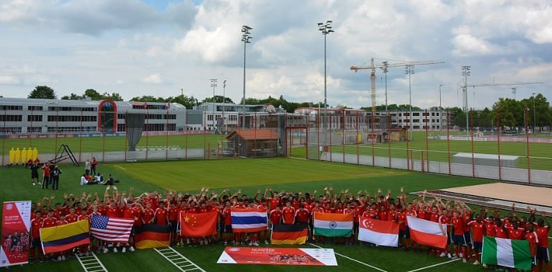 India among all the participating teams at the Bayern Munich Youth World Cup.