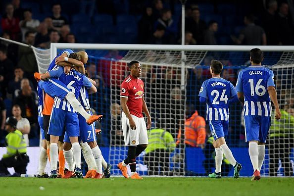 Brighton & Hove Albion 1-0 Manchester United: Player Ratings