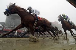 Justify wins foggy Preakness, keeps Triple Crown bid alive