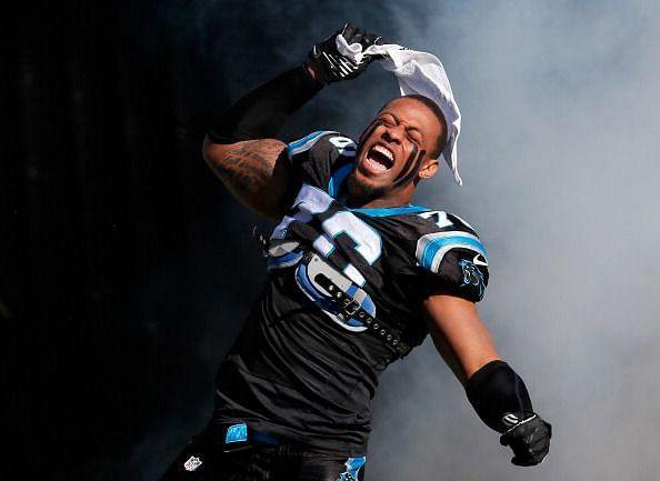 Greg Hardy's 15 sacks in 2013 are currently the Carolina Panthers single-season franchise record