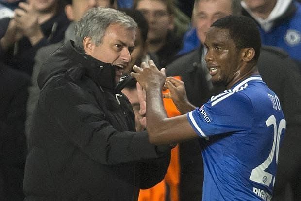 Eto&#039;o played under Mourinho at two different clubs