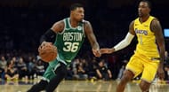 Marcus Smart in action against LA Lakers