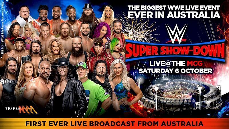 WWE present their first ever live broadcast from Australia in October 