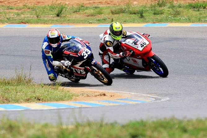 INMRC : Double win for TVS racings' Ahamed in the Motorcycle racing championship