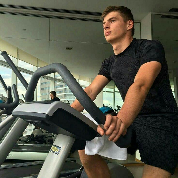 Verstappen during cardio sessions Photo credit- wiki