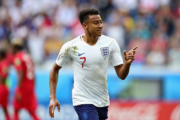 Lingard scored his first World Cup goal with a beautiful curler