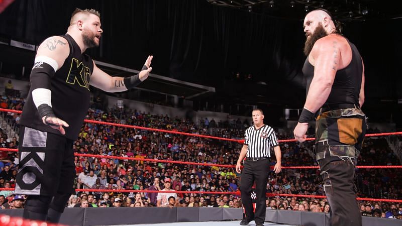 Image result for wwe strowman poweslam on ladder owens