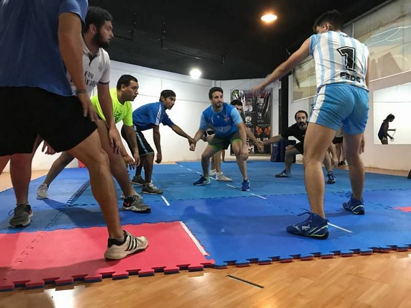 La Plata has the only kabaddi mat in Argentina.