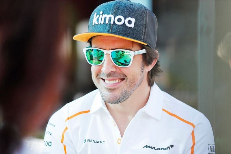 Fernando Alonso wearing Kimoa sunglasses in Albert Park (Melbourne), F1 2018