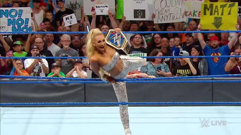 Carmella tripped over her words on SmackDown Live 