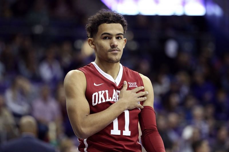 Trae Young playing for Oklahoma