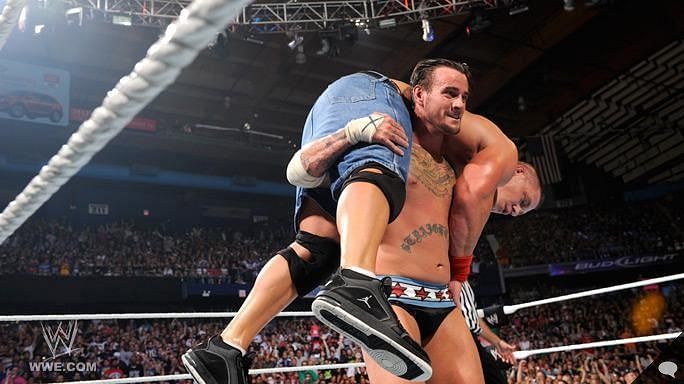 CM Punk vs John Cena from MITB, 2011 