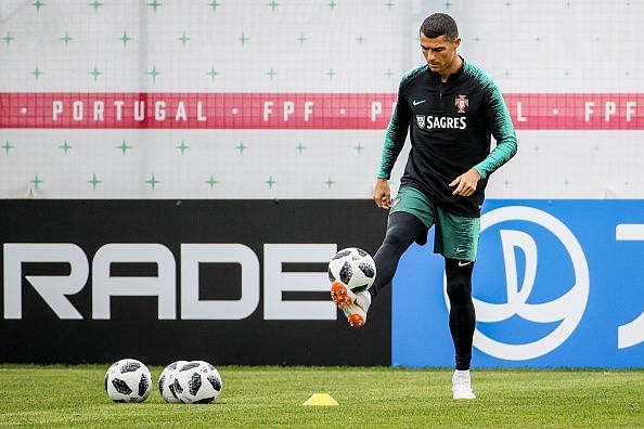 2018 FIFA World Cup: Portugal training session