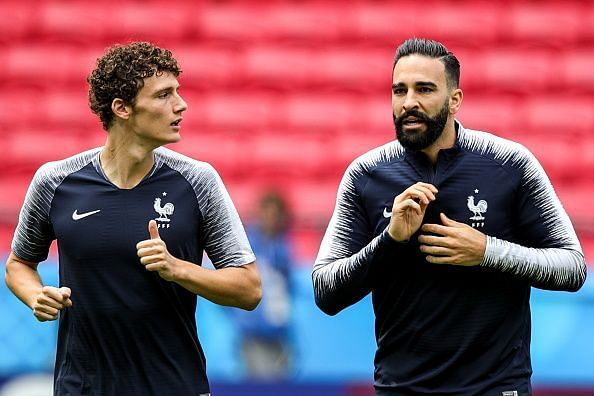 Team France in training ahead of 2018 FIFA World Cup Group Stage match against Australia