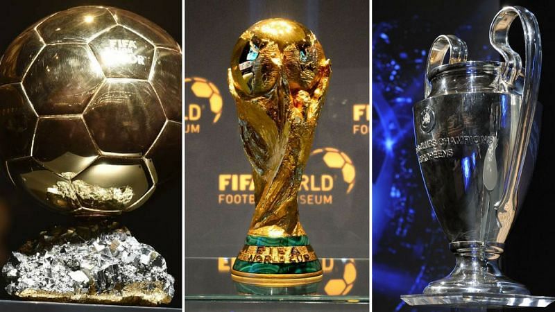 World Golden Ball Trophy Ballon D'OR Award Football Soccer Gold