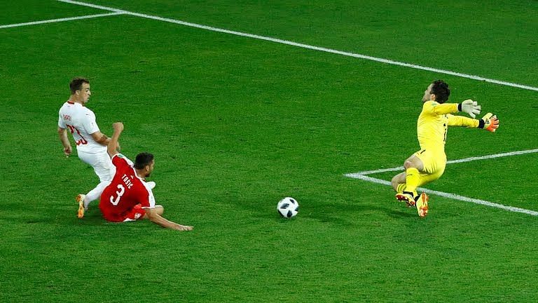 There was nobody to deal with Shaqiri&#039;s run