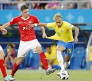 Football: Brazil vs Switzerland at World Cup