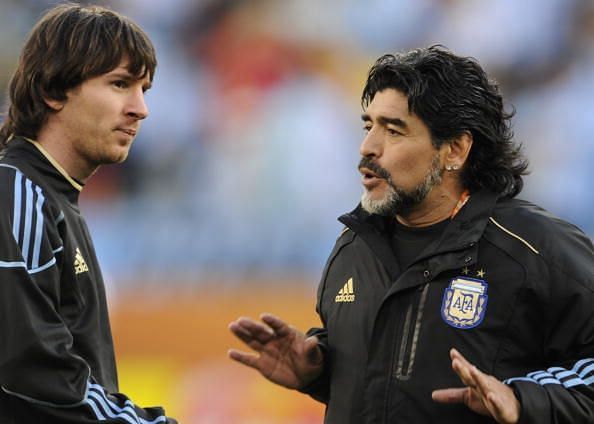 Argentina&#039;s coach Diego Maradona speaks