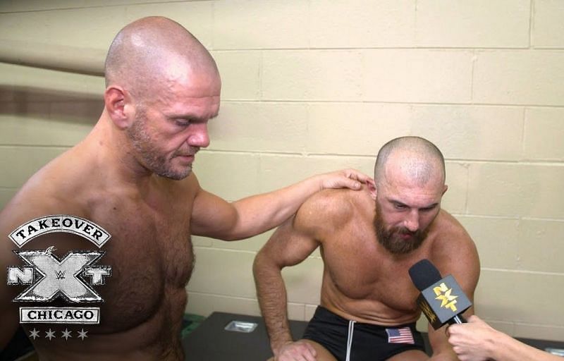 Oney Lorcan (Right) sustained a nasty injury at NXT TakeOver: Chicago