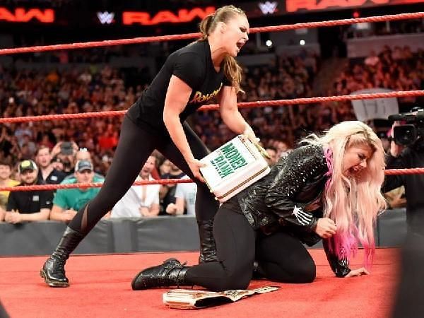 Image result for wwe ronda rousey hits alexa