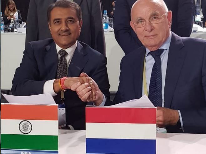 AIFF have signed an MoU withthe Dutch Football Federation for the uplifment of Indian football. 
