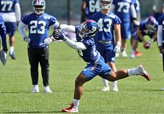 Saquon Barkley learning about being an NFL running back