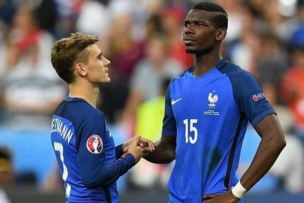 Image result for griezmann pogba france world cup 2018