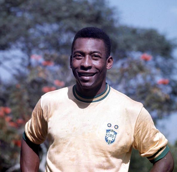 Football. Brazilian legend Pele, one of the stars of the victorious Brazil team of the 1970 World Cup Finals in Mexico .