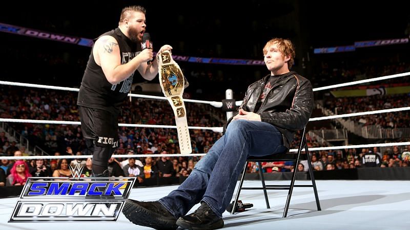 Kevin Owens confronting Dean Ambrose 