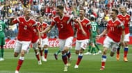 Russia started with an uplifting thrashing of the Saudi Arabians