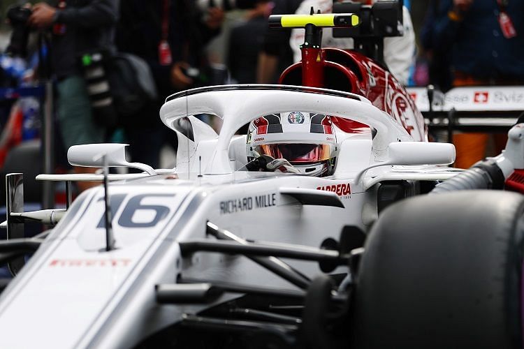 Charles Leclerc at the Azerbaijan GP