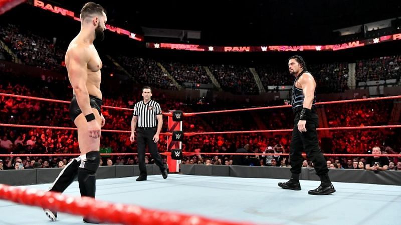 Finn Balor and Roman Reigns faced each other in the Money in the Bank qualifying match