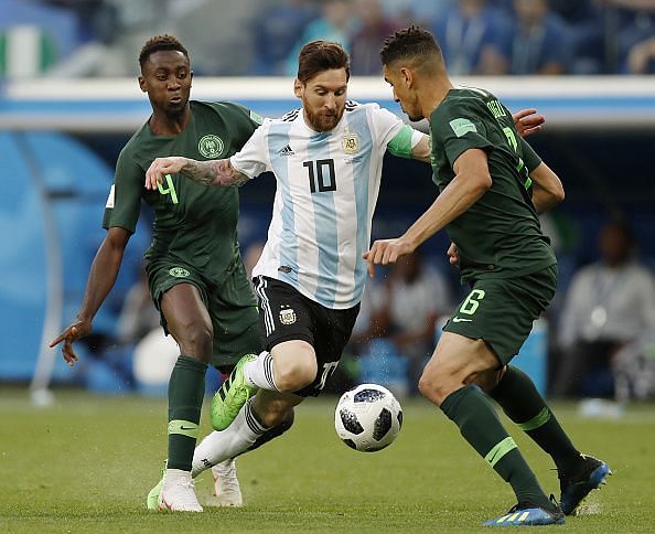 Football: Nigeria vs Argentina at World Cup