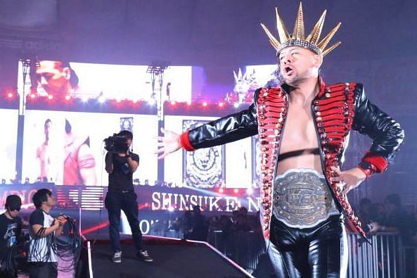Shinsuke Nakamura as the IWGP Intercontinental Champion 