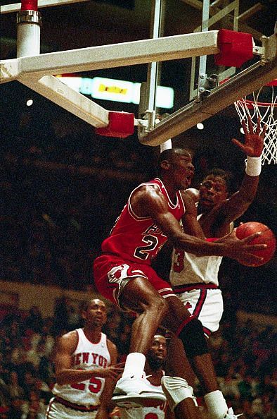 Michael Jordan Against Patrick Ewing