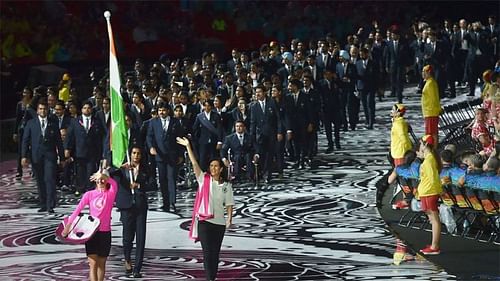 Indian contingent at Gold Coast 2018