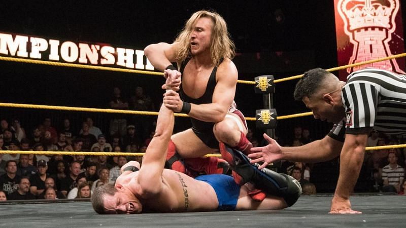 Pete Dunne in his match against Kyle O&#039;Reilly