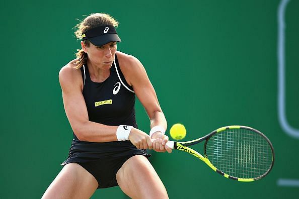 Johanna Konta reaches the final at the Nature Valley Open with a straight-sets win over Donna Vekic