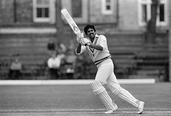 Kapil Dev during his stupendous 175 against Zimbabwe.