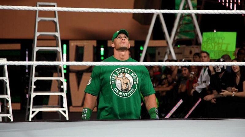John Cena headed into the Money in the Bank Ladder Match in 2012