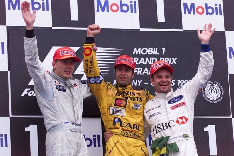 The 1999 French Grand Prix Podium