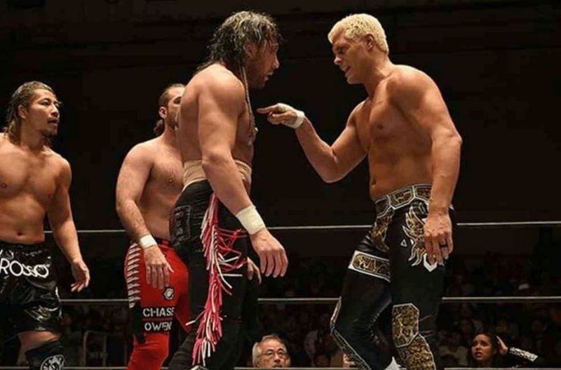 Omega and Rhodes engage into another heated argument, as The Bullet Club watches on 