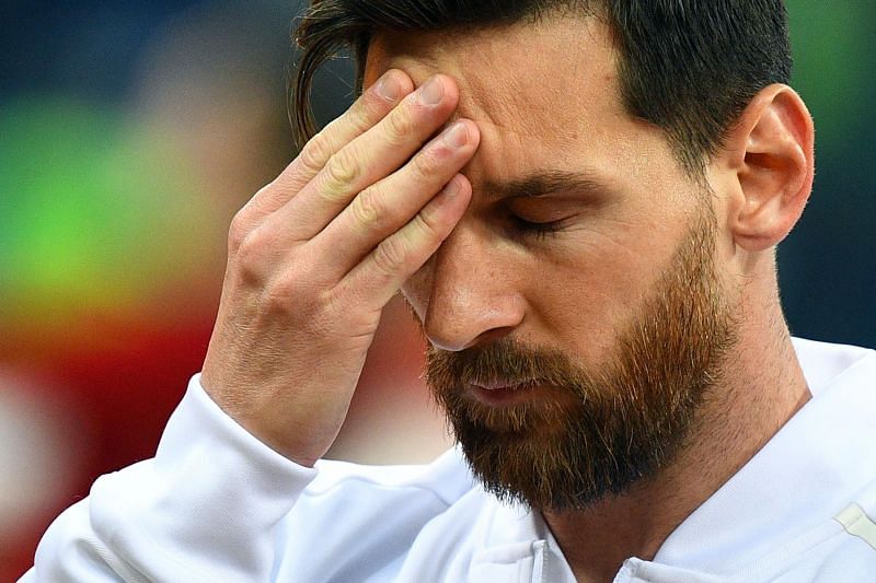 Messi under stress before the match against Croatia